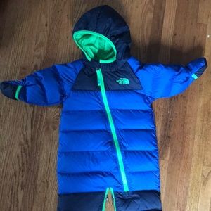 EUC north face baby snow suit